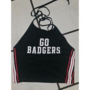Victoria’s Secret PINK UW Madison "Go Badgers" Halter Crop Top